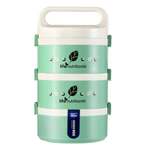 Qijia 304 Stainless Steel Insulated <b>Lunch</b> <b>Box</b> Three Layer Portable Sealed Bento <b>Box</b> For Adults Students - Product Image 1