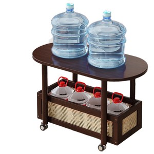 Wan Yusen Movable Coffee <b>Table</b> Wood Oval With Storage Drawer Living Room <b>Sofa</b> Side <b>Table</b> - Product Image 5