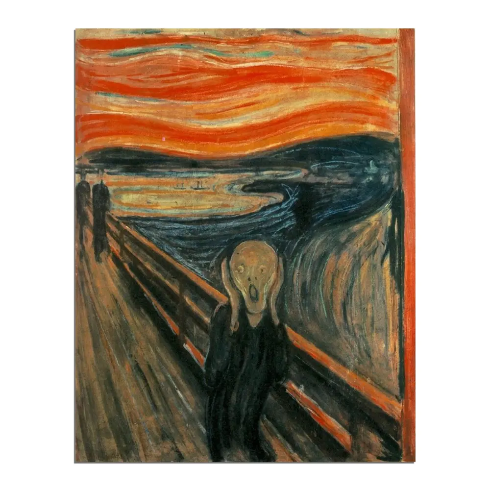 Hoge Kwaliteit Edvard Munch Meesterwerken Geen Frame Expressionisme <span class=keywords><strong>Handgemaakte</strong></span> Olieverf