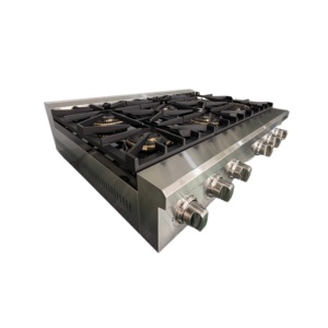 36 Pulgadas Estufa de Gas con 6 Quemadores SABAF, Reencendido Automático, 6 Perillas de Aleación de Zinc, Rejillas de Hierro Fundido en Acero Inoxidable - Product Image 5