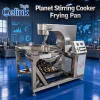 Mélangeur de cuisson planétaire automatique commercial en acier inoxydable avec marmite basculante à double enveloppe pour sauce chili et confiture