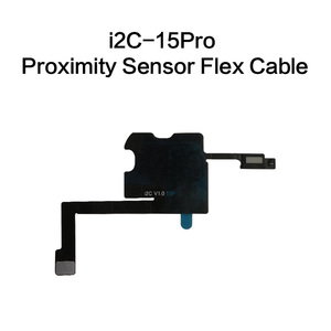 สายแพรเซ็นเซอร์วัดระยะห่างหูฟัง I2C สำหรับ iPhone 15 <span class=keywords><strong>Pro</strong></span> พร้อม <span class=keywords><strong>True</strong></span> Tone และ Face ID สำหรับซ่อมโทรศัพท์มือถือ - Product Image 5