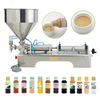 Machine de remplissage liquide pneumatique semi-automatique (500-5000 ml), machine de mise en bouteille à air complet pour l'eau, l'huile, le lait, le gel