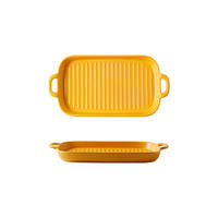 Plateau de cuisson en céramique populaire, plat et plat pour le four sans danger pour le micro-ondes 1 pièce
