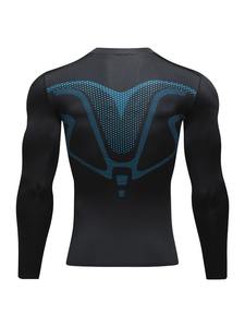 Camiseta Deportiva de Manga Larga con Cuello Redondo, Transpirable, de Compresión, de Secado Rápido, de Spandex/Poliéster para Hombre, para Gimnasio, Fitness y Entrenamiento, 2026 - Product Image 5