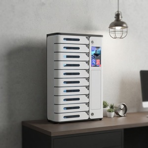 Oferta Especial: Locker de Carga <span class=keywords><strong>AMI</strong></span> de 10 Compartimentos para Teléfonos, Máquina Expendedora de Carga Rápida con Opción de Alquiler, Locker de Carga de 20 Compartimentos - Product Image 2