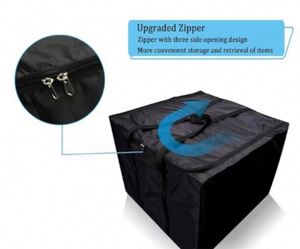 Échantillon Gratuit : Sac de Rangement Portable pour Coussins de Patio, avec Fermeture Éclair et Poignées, en Polyester Imperméable, pour Coussins de Siège de Mobilier d'Extérieur, Carré Noir - Product Image 2