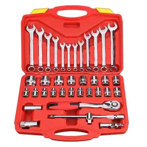 37-teiliges Set Manuelle Maschine Autoreparatur-Kombination werkzeugs ätze Handschlag schlüssel 1/4 "Kleine Steckschlüssel-und Schraubendreher-Kits