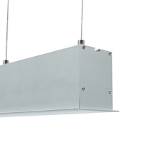 Profilé en aluminium LED avec diffuseur, embouts et clips pour bande LED 55*75 mm