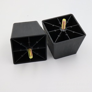 Lianxing Plastic Furniture <b>Legs</b> 75x57x65mm Black <b>Sofa</b> Bed Cabinet Feet - Product Image 2