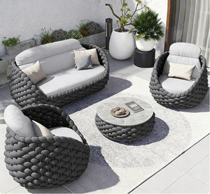 <span class=keywords><strong>Set</strong></span> Divano <span class=keywords><strong>da</strong></span> <span class=keywords><strong>Giardino</strong></span> Moderno in Rattan Impermeabile <span class=keywords><strong>con</strong></span> Protezione Solare per Esterni, Ideale per il Tempo Libero e l'Uso in Villa - Product Image 1