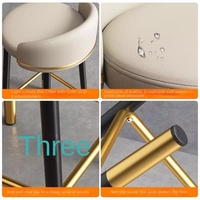Yazhi moderne tabouret de Bar chaise haute chaise de Bar tabouret coque arrière pour cuisine chambre école appartement pour îlot de cuisine