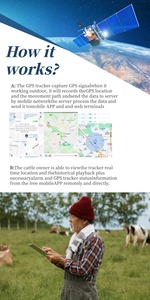 20000mAh năng lượng mặt trời kích hoạt GPS Tracker cho cừu ngựa động vật khác không thấm nước lorawan không dây hàng rào cổ áo ảo lbs nhựa - Product Image 2