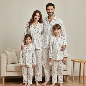Conjuntos Familiares Navideños Hongbo para Niñas, Niños y Adultos, Cómodos, Transpirables, de Manga Larga, Viscosa y Algodón - Product Image 5