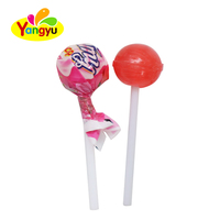 Sucette à la crème de fraise prête à la vente pour les supermarchés et les confiseries