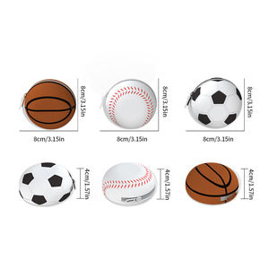 Custom Gift Craft Basketball Baseball Pattern Keychains <b>Bag</b> Pendant Silicone Football Stylish and Convenient Coin Purse Keychain - Product Image 6