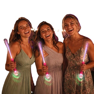 Varita de Fibra Óptica de 15 Pulgadas con Bola de Proyección RGB y Mango con Logotipo Personalizado para Conciertos, Festivales, Fiestas y Regalos al por Mayor - Product Image 3
