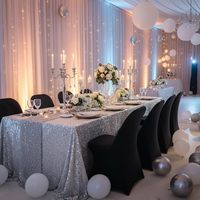 Housse de chaise pliante en spandex extensible, housse de chaise en polyester élastique pour mariage, banquet, hôtel, événement, location