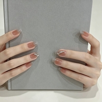 Faux ongles à presser en ABS de haute qualité, style français, avec colle, pour usage quotidien