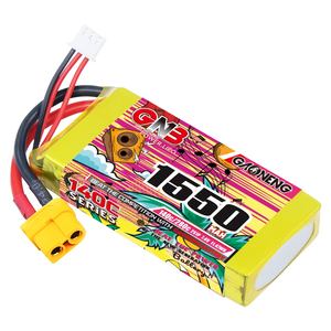 Gaoneng ก้อนแบตเตอรี่ XT60ทรงกระบอกรุ่น gnb 1550mAh 7.4V 2S 140C Lipo ประสิทธิภาพสูงสำหรับ RC งานอดิเรกลิเธียมโพลิเมอร์แพ็คอ่นิ่มสำหรับแข่ง FPV โดรน - Product Image 1