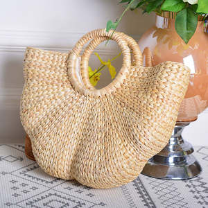 Sac fourre-tout en rotin tissé à la main de plage de bohême pour femmes sac fourre-tout en paille pour femmes pour l'été - Product Image 5