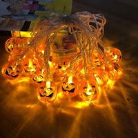 Guirnalda de Calabazas LED con Control Remoto, Energía Solar, Resistente al Agua IP55, Serie Festival de Fantasmas de Halloween, Lista para Envío Internacional