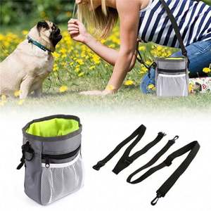 Sac de transport portable en tissu pour friandises pour chien, pochette d'extérieur pour l'entraînement et l'alimentation, grande capacité, sac banane pour dresseur d'animaux, collations USA Mairun823 CN - Product Image 3