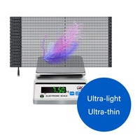 Écran vidéo LED transparent d'intérieur avec une densité de pixels de 3,9 mm, indice de protection IP43, haute luminosité, garantie de 5 ans pour utilisation dans les centres commerciaux