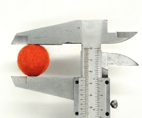 Boules de Pom en laine de qualité supérieure de 2.5cm faites à la main Petites boules de feutre pour la fabrication de boules de Noël Décorations créatives!
