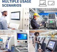 Interfaces multiples, le PC industriel à écran tactile fournit des interfaces COM supplémentaires, 2*COM, RJ45*1, 4*USB, Out*1, VGA*1
