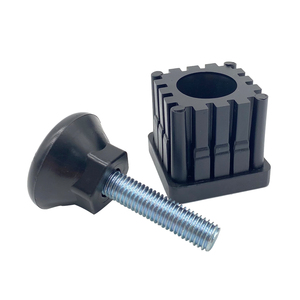 Vuông Vòng Nhựa Chèn <span class=keywords><strong>Cap</strong></span> Ống <span class=keywords><strong>End</strong></span> Bìa Với Chủ Đề Nut Nhựa Ống Thép Đồ Nội Thất Chân Lỗ Cắm - Product Image 2