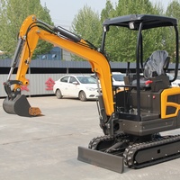 Mini-excavatrice Catapiller de 1,5 tonne fabriquée en Chine, avec chenilles en caoutchouc, utilisée pour les plantations, machine d'excavation