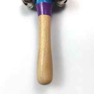 Clochette à cordes en bois pour enfants, instrument de musique portable avec clochettes et manche en bois pour fêtes et jeux musicaux - Product Image 6