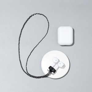 Auriculares deportivos de metal dorado de acero inoxidable, cadena de auriculares inalámbricos para Airpods, soporte magnético aplicable para ser utilizado, Universal, para hombres y mujeres - Product Image 5