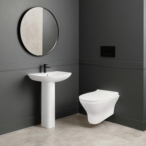 Inodoro flotante washdown ถังส้วมไร้ขอบ, ห้องน้ำพร้อมการติดตั้งกับผนัง - Product Image 6