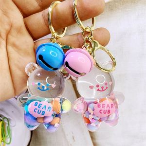Nuevo Llavero de Oso Líquido con Piedras de Colores, Colgante de Moda para Coche, Muñeca o Bolso, Accesorios para Coche, Regalos de Oso Líquido Aceitado, Llavero para Niños - Product Image 1