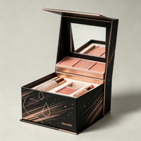 Boîtes cadeaux magnétiques de luxe en carton rigide recyclable avec insert, personnalisables avec logo pour cosmétiques