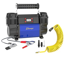 Mode arrêt automatique <span class=keywords><strong>12V</strong></span> numérique Double cylindres MAX 150PSI <span class=keywords><strong>gonfleur</strong></span> de pneu <span class=keywords><strong>compresseur</strong></span> d'air de pneu de voiture robuste pour voiture camion SUV - Product Image 2