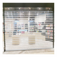 Porte à enroulement transparente en PC cristal, volets de sécurité transparents, portes à enroulement transparentes pour magasins