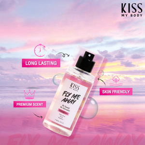 Perfume Corporal Kiss My Body Fly Me Away 88ML, Fragancia Duradera para Regalarte con un Aroma que Dulcifica el Aire Alrededor de Ti - Product Image 3