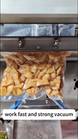 Automatische VFFS dubbele auger vacuümverpakkingsmachine voor kleverige voedingsmiddelen, fruit, rauw vlees, groentepellets, gehakt, dierenvoer