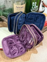 Pochette de rangement pour bijoux en velours carrée pliable anti-poussière avec fermeture éclair, personnalisable avec logo promotionnel, sac cadeau