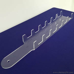 Supporto per Tacos in Acrilico Trasparente con 6 Scomparti, Vassoio per Tacos in Plexiglass con Manico per Casa - Product Image 6