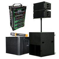 Sistem Speaker Line Array Profesional Set Sistem Suara Audio Panggung Sistem speaker line array pasif