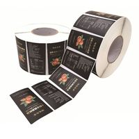 Autocollants ronds dorés en vinyle imperméable, personnalisés avec logo, en papier kraft, pour remerciement, en gros, différentes tailles d'impression