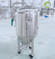 Cuve de Fermentation Conique en Acier Inoxydable de Petite Taille 1 BBL (117 L) Unitank pour Microbrasserie