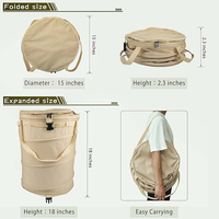 Pique-nique en plein air barbecue plage voyages conteneur utilitaire pliable Camping Camping poubelle 18 gallons Pop Up poubelle