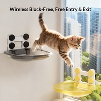 Hamac pour chat à fixer sur fenêtre, structure d'escalade transparente pour chat, lit suspendu à ventouses, fournitures pour animaux de compagnie