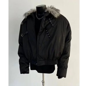 Nuova Giacca Invernale da <span class=keywords><strong>Uomo</strong></span> 2025 di Alta Qualità <span class=keywords><strong>con</strong></span> Cappuccio, Giubbotto Bomber Maschile <span class=keywords><strong>con</strong></span> Bordi in <span class=keywords><strong>Pelliccia</strong></span> di Volpe Canadese - Product Image 3