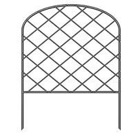 Clôture en fil métallique de 6 pieds, antirouille, imperméable, barrière pour animaux, thème nature, bordure de fleurs pour paysage, patio, cour, jardin